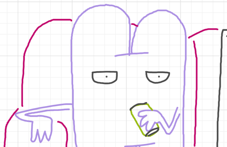 A panel from I've Been Everywhere, Man, episode nine of the Board Boards object show by Furretwalk/WalkingFurret.